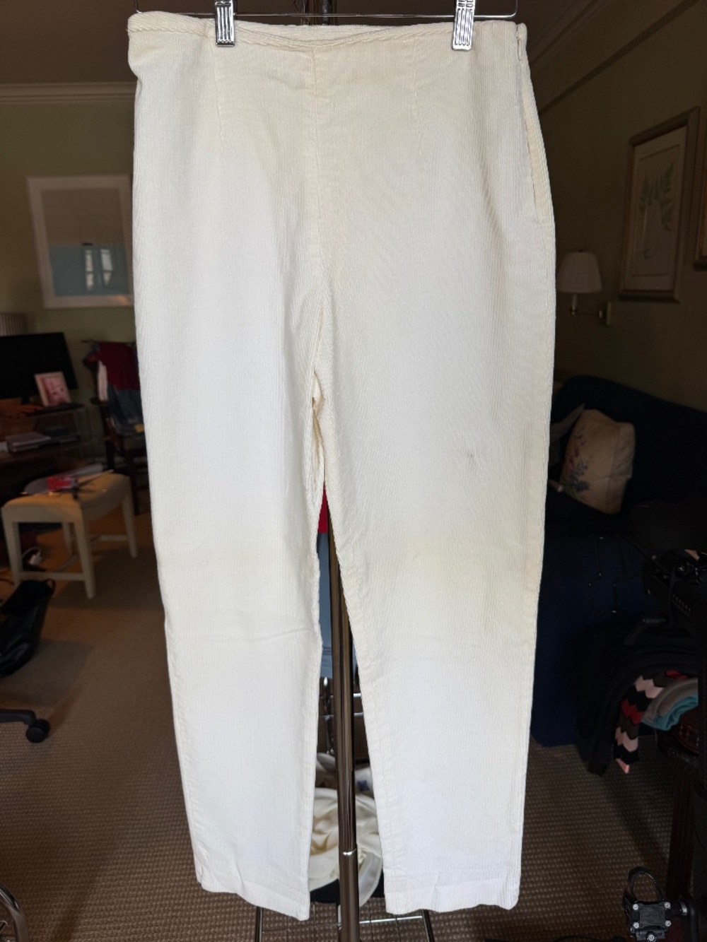 Vintage Y2K Legatte White Corduroy Pants – Made in USA